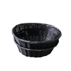 round type PP rattan fruit and bread basket for display