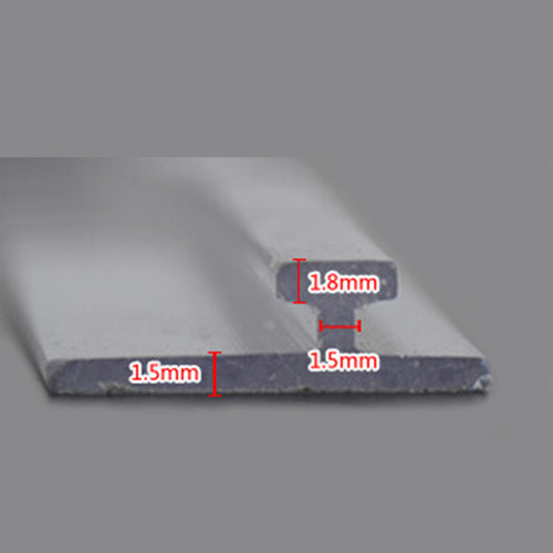 T type plastic supermarket shelf rail for display