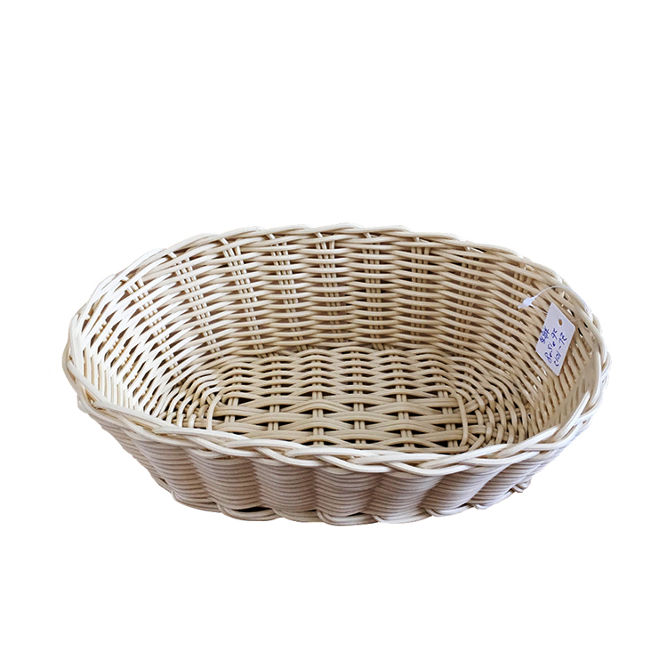 high quality PP plastic rattan laundry basket for storage