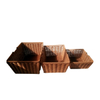 washable PP rattan laundry basket for storage