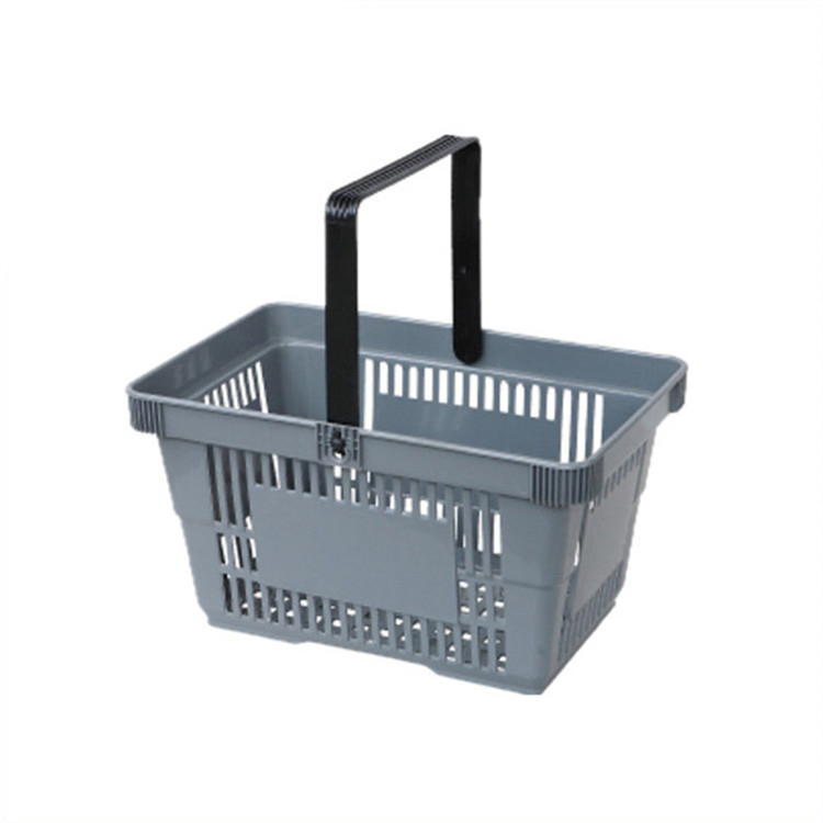 plastic shopping basket with single hand