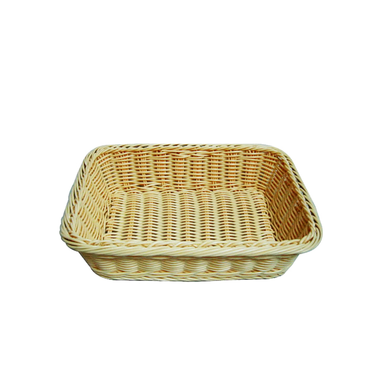 handcraft PP rattan display basket for fruit
