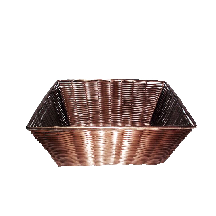 PP rattan fruit basket for supermarket