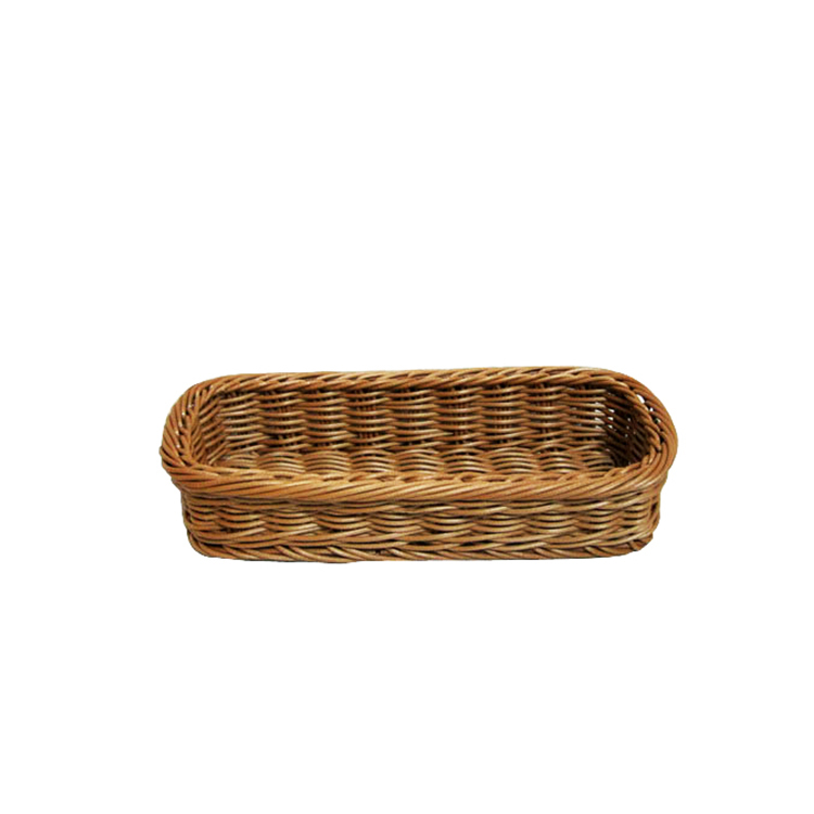  plastic PP rattan display basket for knife and fork
