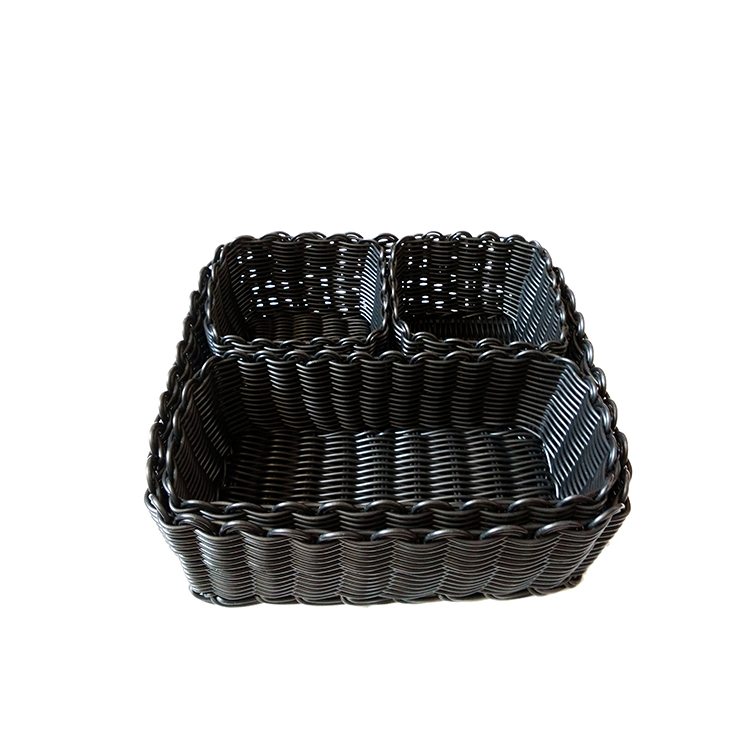 set type-solid-PP-rattan fruit basket-4