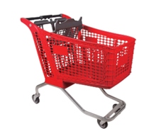 175L plastic shopping trolley for supermarket