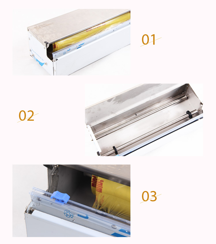 manual cling film wrapping machine for supermarket and retail store