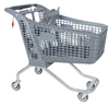 220L big plastic shopping carts for retail store